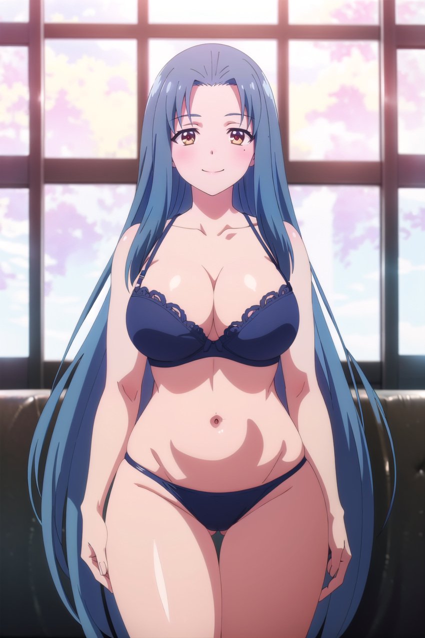 ai_generated arisato_yu big_breasts classroom_of_the_elite hasebe_haruka lingerie