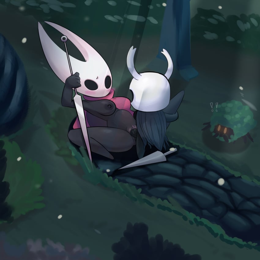 ! 1:1 2019 5_fingers anthro anus arthropod big_breasts big_penis biped blush breasts cloak clothed clothing detailed_background dizzytizzy duo erection featureless female female_penetrated fingers hi_res hollow_knight hornet_(hollow_knight) huge_cock humanoid_penis incest insects larger_female leg_grab lying male male_penetrating melee_weapon mosscreep mosskin_tribe nipples on_back outside penetration penis protagonist_(hollow_knight) pussy sex siblings size_difference small_but_hung small_dom_big_sub smaller_male spread_legs spreading stomach_bulge straight thick_thighs vaginal_penetration vessel_(species) video_games weapon