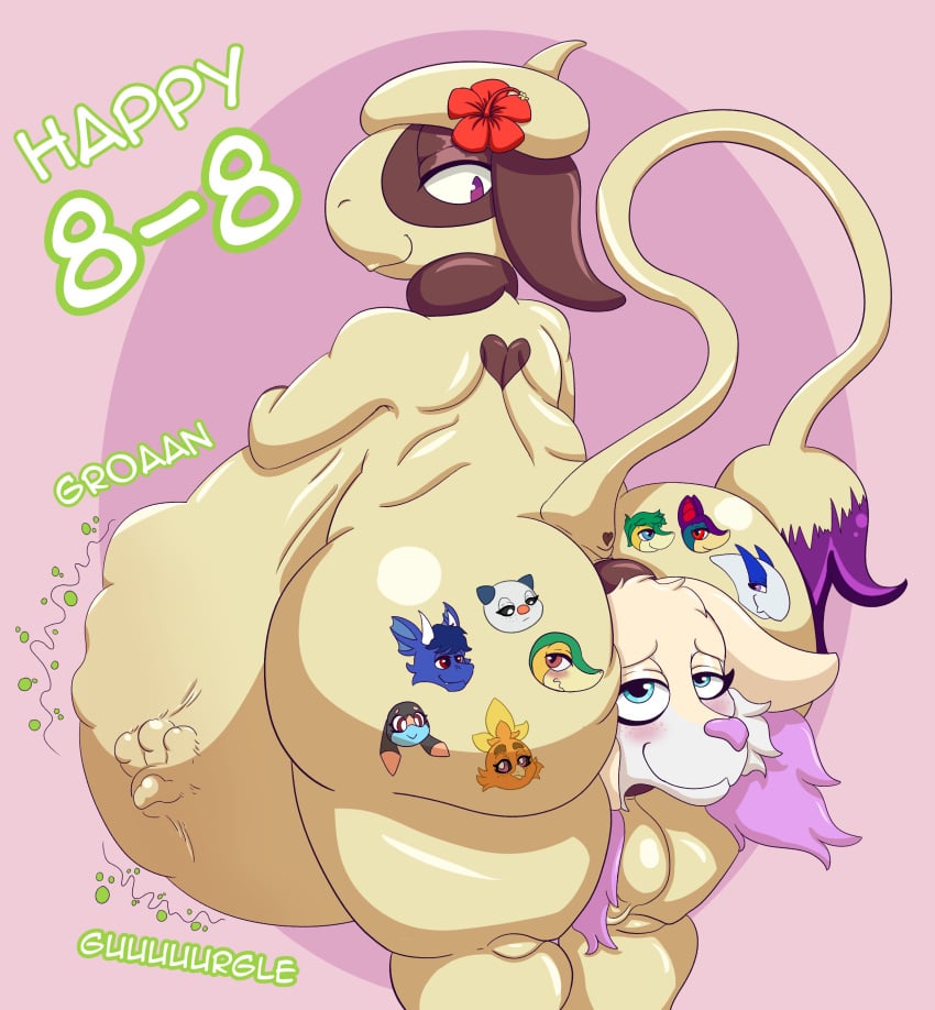 absurd_res accessory_theft ace_the_flying_snivy anal anal_vore animal_humanoid anthro anus ass balls belly big_belly blush braixen butt_tattoo crystal_(ori-doggo) digestion digestion_noises dragon dragon_humanoid duo fan_character female flower flower_accessory generation_2_pokemon generation_3_pokemon generation_5_pokemon generation_6_pokemon genitals helioptile hi_res huge_belly humanoid imminent_digestion legendary_pokemon lugia male male/female multiple_prey mythological_creature mythological_scalie mythology nintendo ori-doggo ori_(ori-doggo) oshawott paw_imprint plant pokemon pokemon_(species) puffy_anus scalie slightly_chubby smeargle smiling_at_partner snivy tattoo thick_thighs torchic torchy vore vore_day