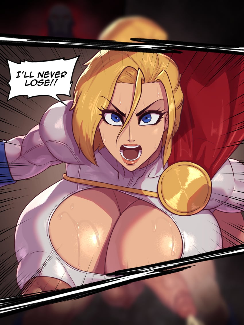 big_breasts boob_window darkseid dc dc_comics futanari huge_breasts huge_nipples kara_zor-el lactating muscular_futanari power_girl rampage0118