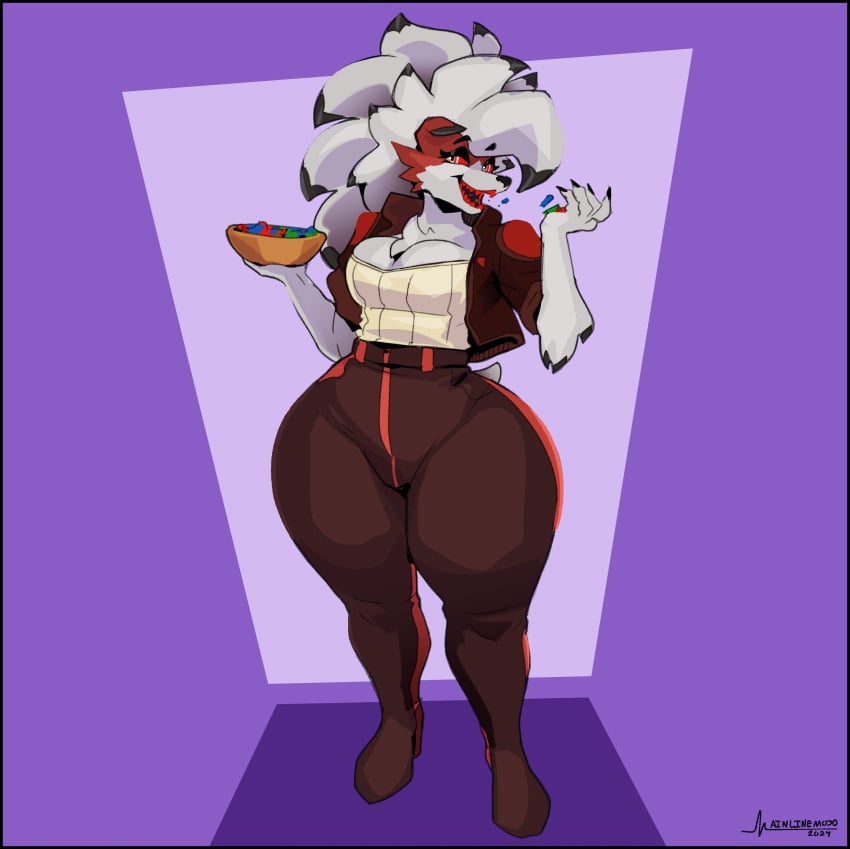 1girls big_breasts breasts cleavage female furry lycanroc mainlinemojo pokemon pokemon_(species) tagme thick_thighs wide_hips