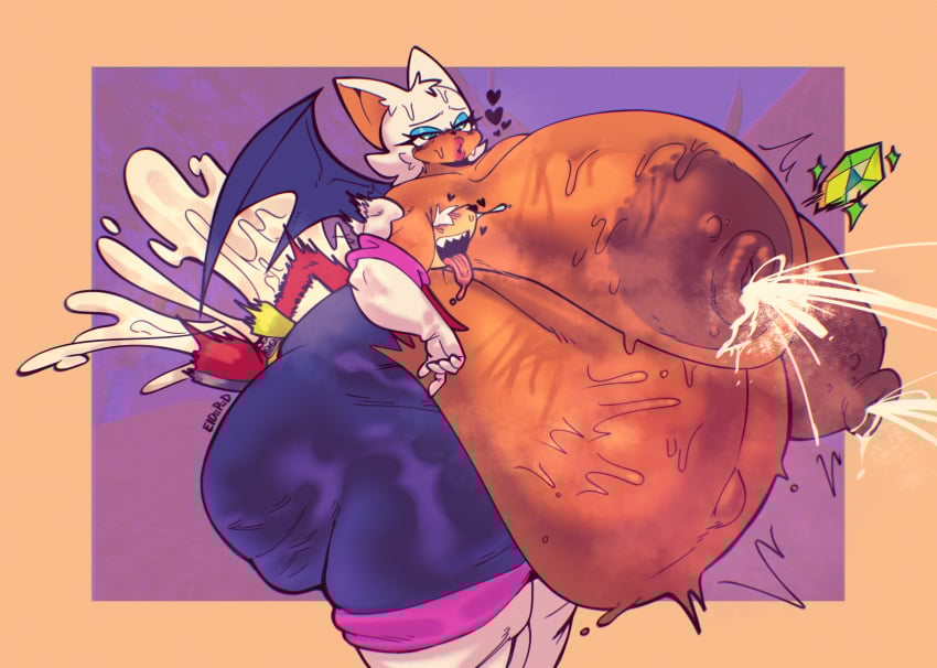 1boy 1girls ambiguous_penetration anthro areolae ass bat bbw big_ass big_breasts breast_expansion breasts breasts_bigger_than_head breasts_bigger_than_torso bubble_butt busty cellulite chiropteran chubby chubby_female clothing cum cum_inside cum_overflow cumflated_belly cumflation echidna eldiipiid fat_ass female furry furry_only gluteal_fold huge_ass huge_breasts knuckles_the_echidna lactating lactation large_ass large_breasts male massive_breasts musk musk_clouds nipples overflow overflowing_cum png ripped_clothing rouge_the_bat sex size_difference sonic_(series) sonic_the_hedgehog_(series) straight straight_sex thick_ass thick_thighs thunder_thighs wide_hips wings