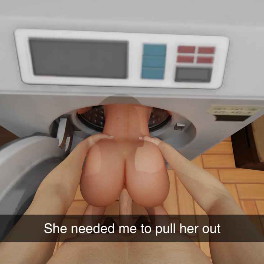 doggy_style fortnite stuck_in_washing_machine washing_machine white_girl