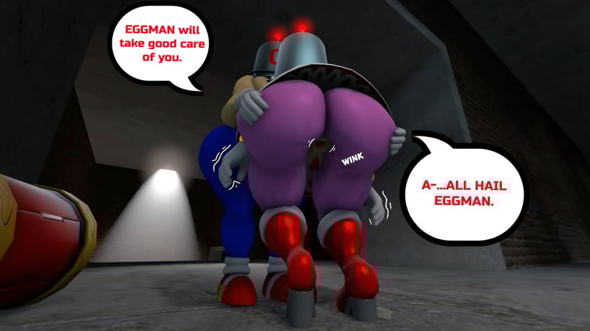 100acrew 1boy 2025 amy_rose anthro anus anus_visible ass ass_focus ass_view blue_body blue_fur brainwashing bucket_helmet bucket_on_head chum_bucket chum_bucket_bucket_helmet confused dialogue drone dronification female female grabbing grabbing_object hammer hedgehog hedgehog_boy hedgehog_girl inside_building male mind_control mobian mobian_(species) panicking panties piko_piko_hammer pink_body pink_hair red_dress resisting sega sfm sonic_(series) sonic_the_hedgehog sonic_the_hedgehog_(series) source_filmmaker speech_bubble standing
