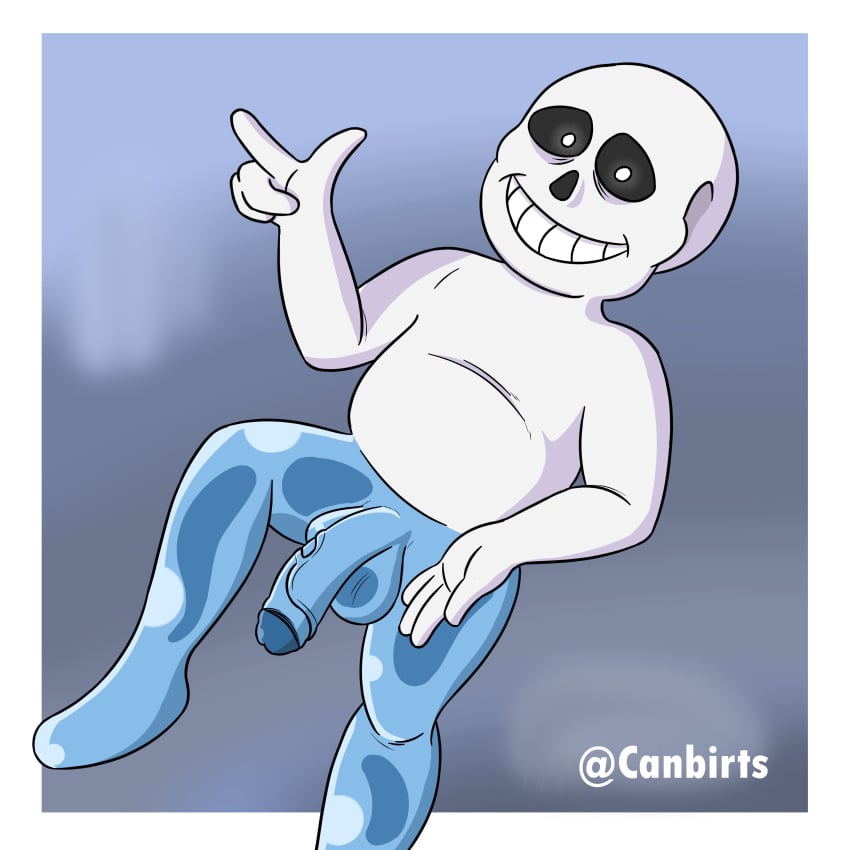 cock deltarune dick nude posing sans sans_(undertale) skeleton undertale undertale_(series) veins_on_dick