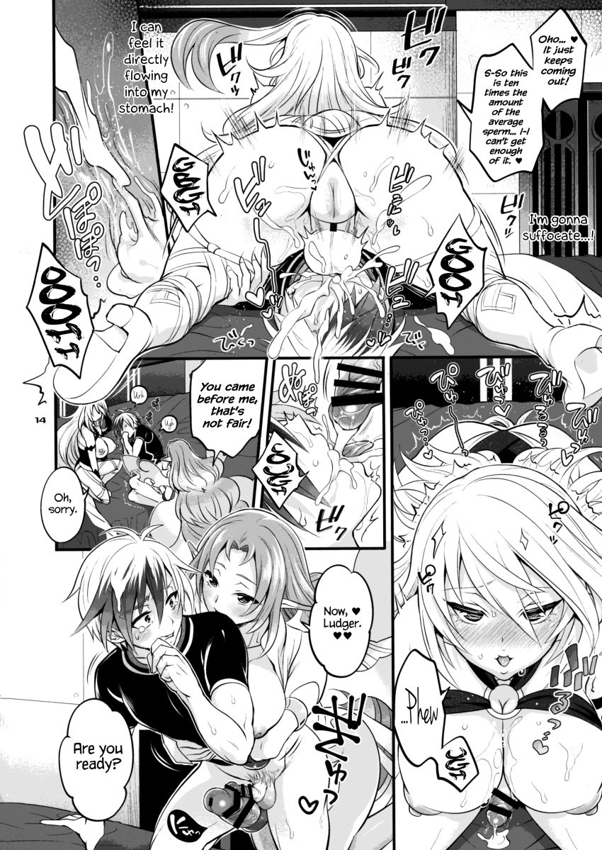 big_ass big_balls big_penis cock-tail comic cum_in_mouth facesitting fellatio femboy futa_on_male futanari intersex ludger_will_kresnik milla_maxwell muzet muzet_(tales) paizuri sweat tales_of_(series) tales_of_xillia thick_thighs tokimachi_eisei