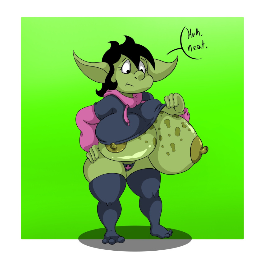 borka borka_(cartoonfan402) busty cartoonfan402 goblin goblin_female meme shortstack sweater sweater_meme