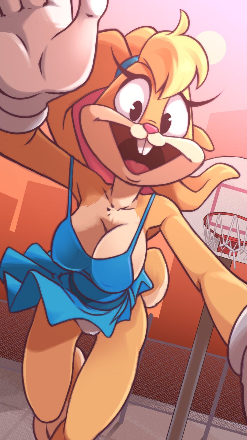 1girls big_breasts clothing furry lola_bunny looney_tunes panties plague_of_gripes tagme the_looney_tunes_show