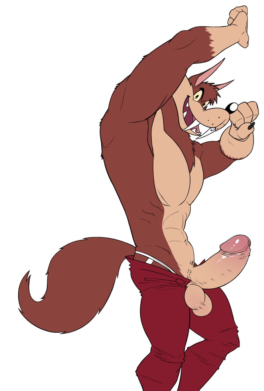 abs anthro anus ass balls biceps big_balls big_penis canid canine canis fur furry hank_howell_(piti_yindee) humanoid_genitalia humanoid_penis male male_only mammal muscular_anthro muscular_male nude pecs penis seyrmo wolf