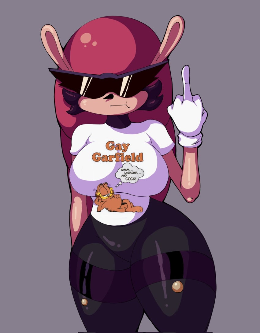 anthro big_breasts clothed female_only friday_night_funkin friday_night_funkin_mod fung_enoki furry furry_only garfield_(series) garfield_the_cat mighty_the_armadillo sonic.exe_(series) sunglasses sunky.mpeg thick_thighs thighs