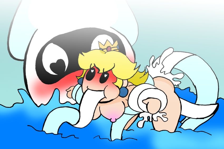 cum_in_pussy cum_inside heart-shaped_pupils mario_(series) metateen paper_mario paper_mario:_the_thousand-year_door paper_peach princess_peach tentacle