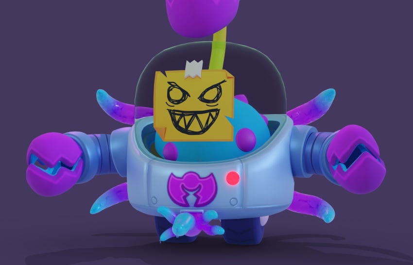 1boy 3d blender blender_(software) brawl_stars hi_res male_only multi_genitalia multi_penis penis pentaphallia plant precum precum_drip precum_string robot simple_background solo solo_focus sprout_(brawl_stars) supercell tentacle tentacle_penis