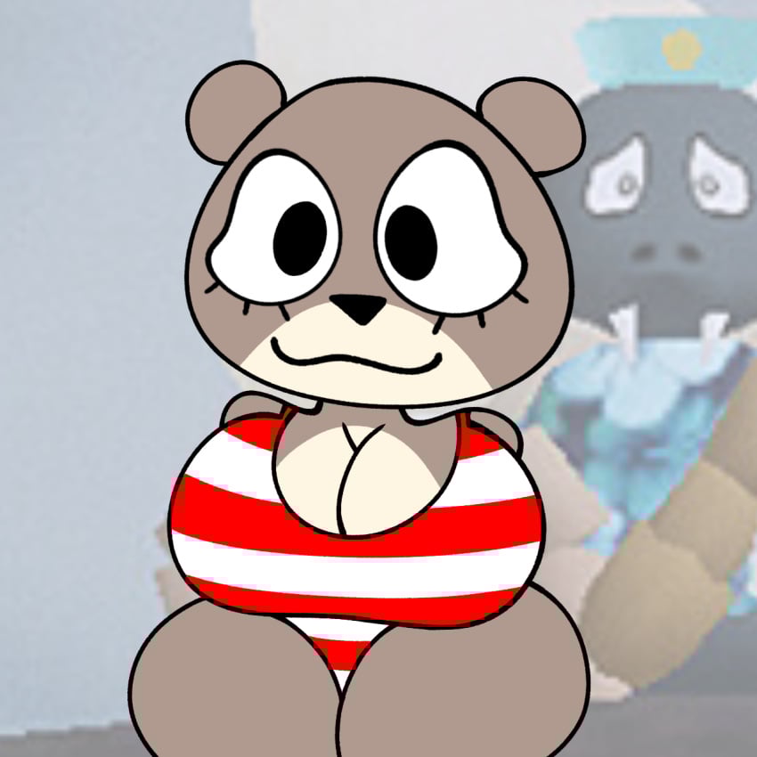 1girls 2_tone_fur 2d anthro anthro_female anthro_only background_character big_breasts big_breasts big_thighs breasts breasts breasts_focus broadside_beach brown_body brown_fur busty busty_female clothed clothes clothing curvy digital_drawing_(artwork) digital_media_(artwork) eyelashes female female_only flat_colors furry furry_female furry_only huge_breasts hyper hyper_breasts large_boobs large_breasts mustelid musteline no-human no_human no_humans no_shading no_visible_genitalia olive_otter one-piece_swimsuit one_piece_swimsuit only_female only_furry open_eyes otter png questionable river_otter screencap_background shipwrecked_64 skeletonhearts smile smiling solo solo_anthro solo_female solo_furry striped_clothes striped_clothing striped_one-piece_swimsuit swimsuit swimwear thick_thighs two_tone_fur unshaded walrus walter_walrus