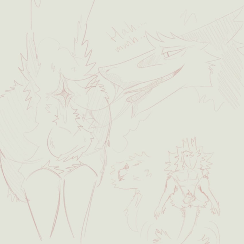 anal animal_genitalia anus ass backsack balls big_butt bodily_fluids defunctfluff dripping genitals hi_res looking_pleasured lying male male/male musk musk_clouds on_back oral perineum presenting rimming rimming_male saliva saliva_drip saliva_on_face saliva_string sergal sex sheath sketch_page thick_thighs
