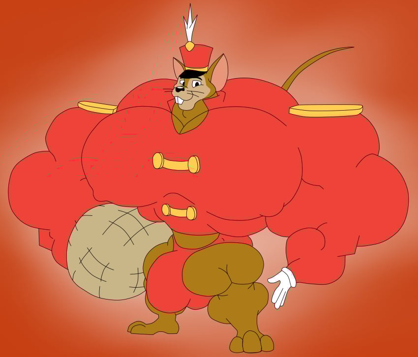 2020 3_toes 4_fingers anthro barefoot biceps big_muscles big_pecs biped black_eyes black_nose brown_body brown_fur buckteeth bulge clothing collarbone colored detailed_bulge digital_drawing_(artwork) digital_media_(artwork) disney dress_uniform dumbo_(movie) feet fingers flat_colors food fruit fur giant_food glance gloves handwear hat hat_feather headgear headwear hi_res holding_nut huge_muscles huge_pecs humanoid_heel hyper hyper_biceps hyper_muscles hyper_pecs legume looking_at_viewer loose_feather male mammal marching_band_uniform moobs mouse multicolored_body multicolored_fur murid murine muscular muscular_anthro muscular_male orange_background paws peanut_(food) pecs pink_inner_ear pinup plant plantigrade pose raised_tail red_clothing red_hat red_headwear red_speedo red_swimwear red_uniform ribs rodent simple_background small_hands small_head smile smiling_at_viewer solo speedo standing swimwear tail tan_body tan_fur teeth thick_arms thick_calves thick_thighs timothy_mouse toes top_heavy two_tone_body two_tone_fur vein veiny_muscles whiskers white_clothing white_gloves white_handwear white_sclera wish-granter