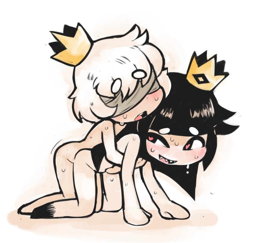 black_hair blind_prince blushing crown liar_princess notepaddy sex tagme the_liar_princess_and_the_blind_prince white_hair