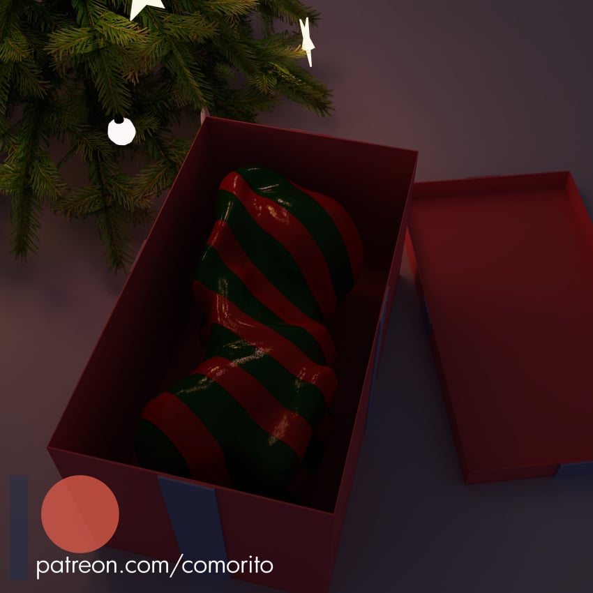 1:1 absurd_res anthro asphyxiation box christmas comorito container death disney female gift hi_res holidays judy_hopps lagomorph leporid mammal rabbit rubber smooth_skin snuff solo tape text url zootopia zootropolis