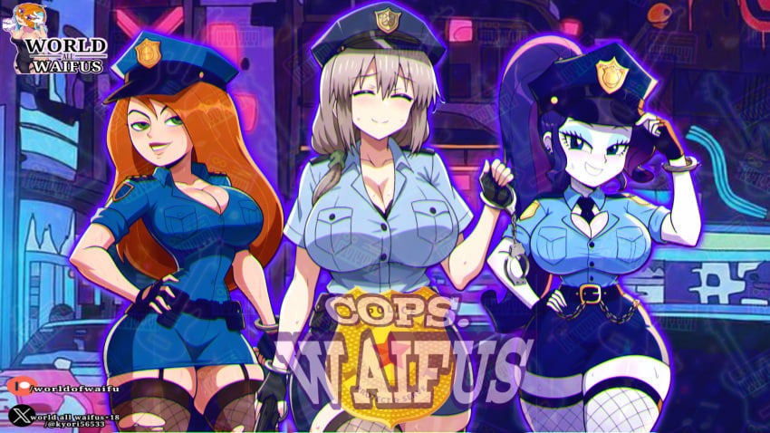 cop copyright_request equestria_girls kim_possible kimberly_ann_possible mlp_g4 rarity_(eg) rarity_(mlp) tsuki_uzaki uzaki-chan_wa_asobitai!