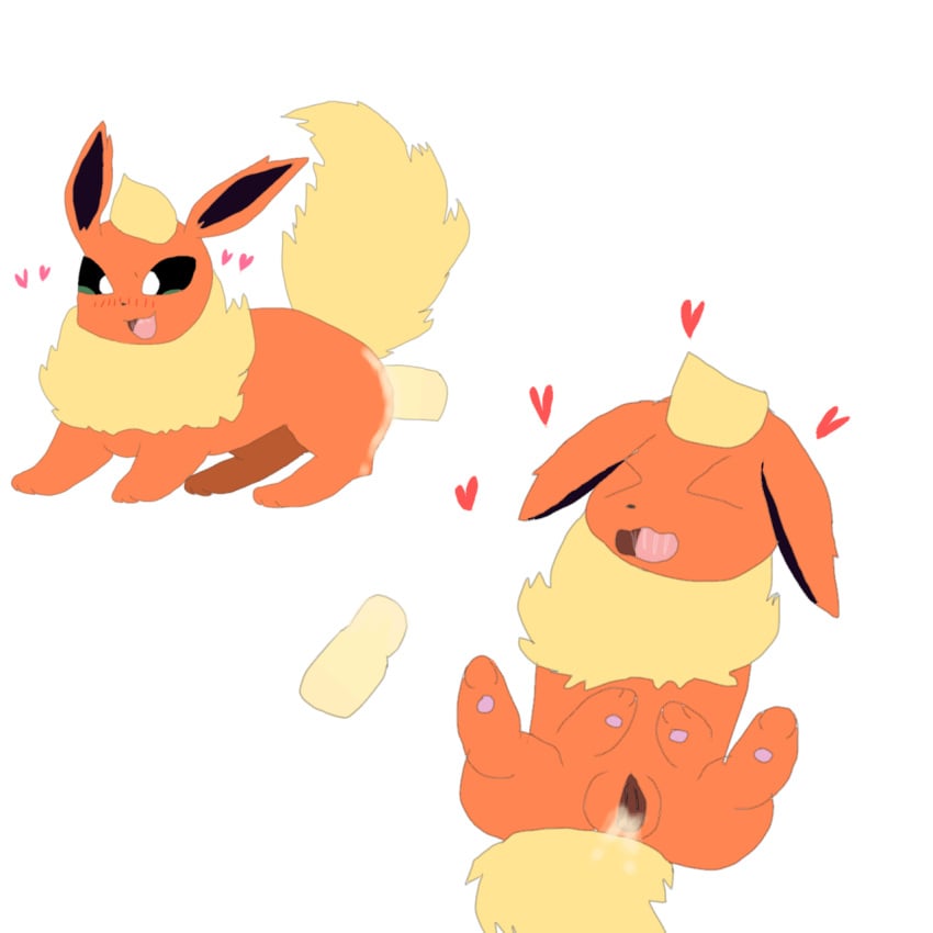 ass cum disembodied_penis female flareon gaping_pussy heart male male/female pokemon pokemon_(species) pokemon_only pussy sex spread_legs tagme