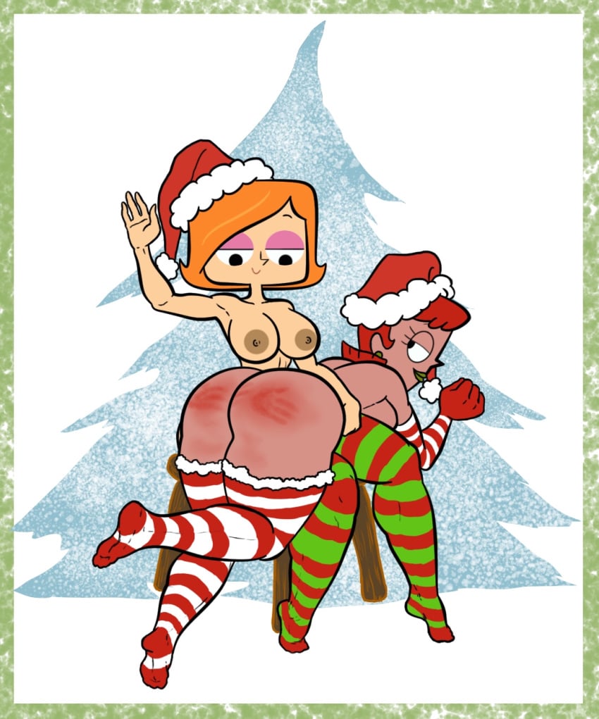 10s 2010s 2019 2girls 4_fingers big_ass big_butt bottom_heavy breasts butt cartoon_network christmas clothing dat_ass debbie_turnbull debs_turnbull dexter's_laboratory dexter's_mom digital_drawing_(artwork) digital_media_(artwork) duo earrings elbow_gloves erect_nipples eyebrows eyelashes eyeshadow fat_ass fat_butt female female_focus female_human female_only gloves grigori_(artist) hair hat headwear hi_res holidays huge_ass huge_butt human human_female human_focus human_only legwear makeup massive_ass massive_butt milf mostly_nude mother multiple_girls naked naked_female nipples nude nude_female orange_hair parent pink_eyeshadow plump_ass red_and_green red_and_white redhead robotboy round_ass round_butt santa_hat short_hair spank_marks spanked_ass spanked_butt spanking striped_legwear thick_ass thick_thighs warner_brothers wide_hips