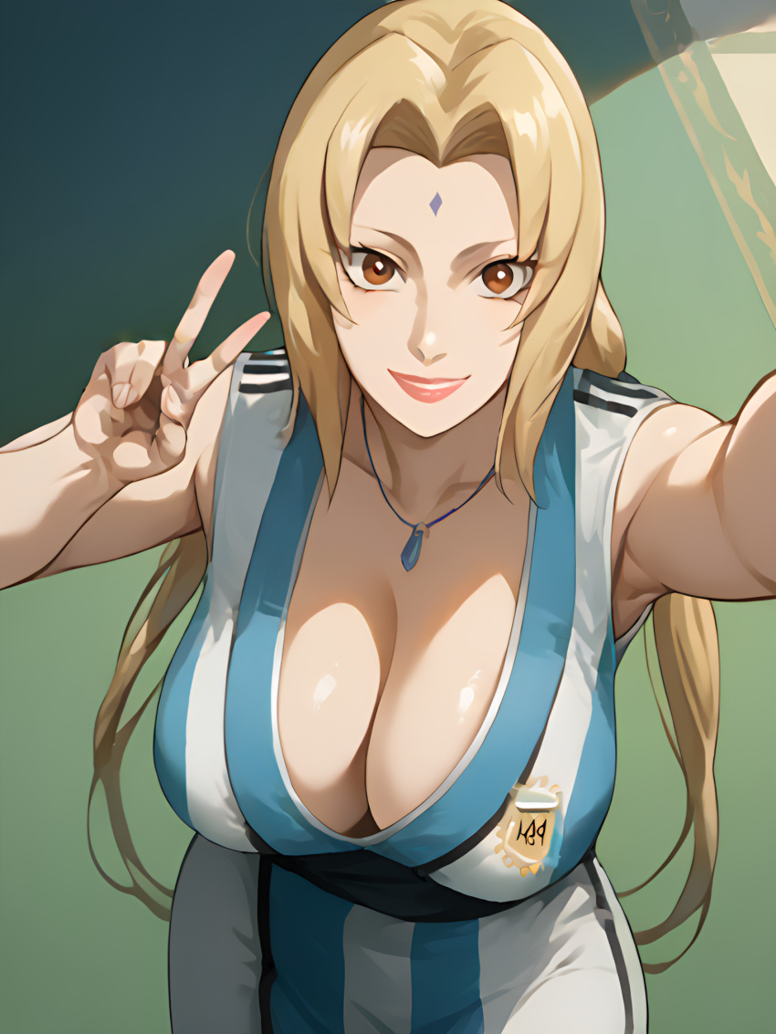 ai_generated anime argentina big_ass big_breasts big_butt bimbo blonde_hair female manga mature mature_female milf mommy naruto naruto_(series) naruto_shippuden rxnbx selfie tsunade