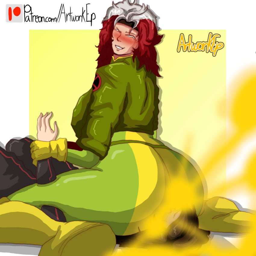 artworkep ass ass_bigger_than_head ass_smothering ass_sniffing draining face_in_ass facefart facefarting facesitting fart fart_cloud fart_torture femdom huge_ass kitty_pryde marvel marvel_comics nose_to_anus pinned pinned_by_butt rogue_(x-men) smothering smothering_ass stinkface x-men yuri