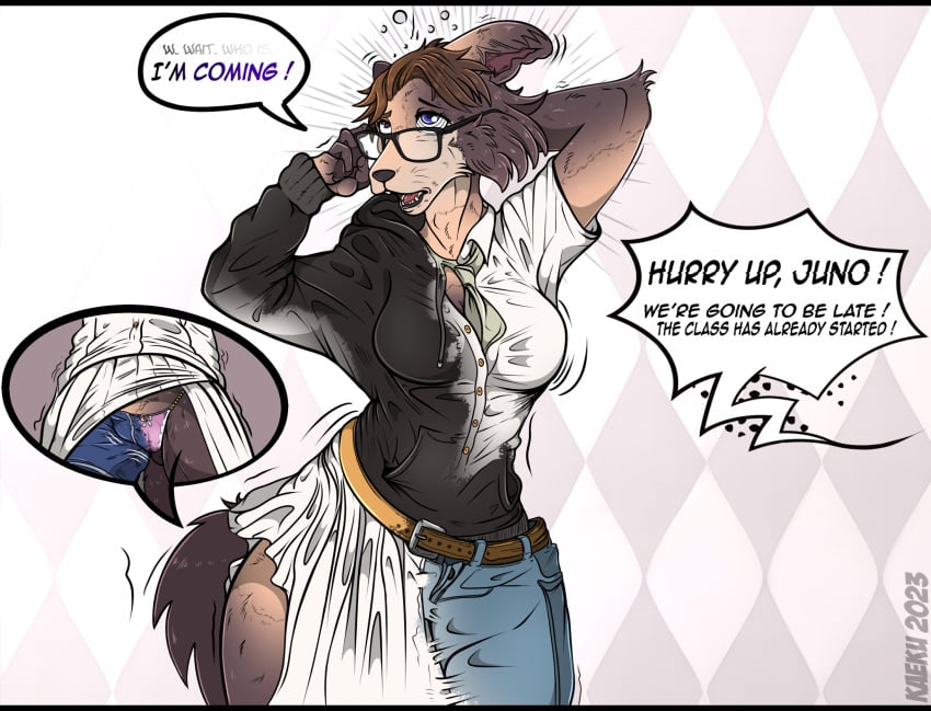 alternate_version_at_source anthro beastars black_bars camel_toe canid canine canis clothing disney dress english_text eyewear female gender_transformation glasses hi_res hoodie human_to_anthro hybrid hypnosis identity_death judy_hopps juno_(beastars) kaeku letterbox lorrsox loss_of_self male mammal mind_break mind_control mtf_transformation outfit_change panties reality_shift solo species_transformation text topwear transformation underwear wolf zootopia