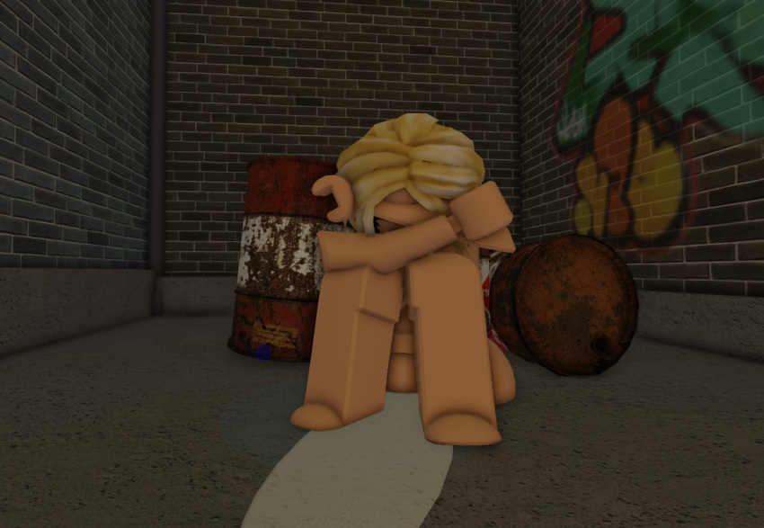 1girls 3d after_rape aftermath crying leaking_cum made_using_roblox roblox tears