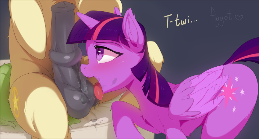 absurd_res alicorn ball_lick balls blush equid fan_character female feral figgotry friendship_is_magic hi_res horn licking male mammal my_little_pony oral penis princess_twilight_sparkle_(mlp) sex straight tongue tongue_out twilight_sparkle_(mlp) wings