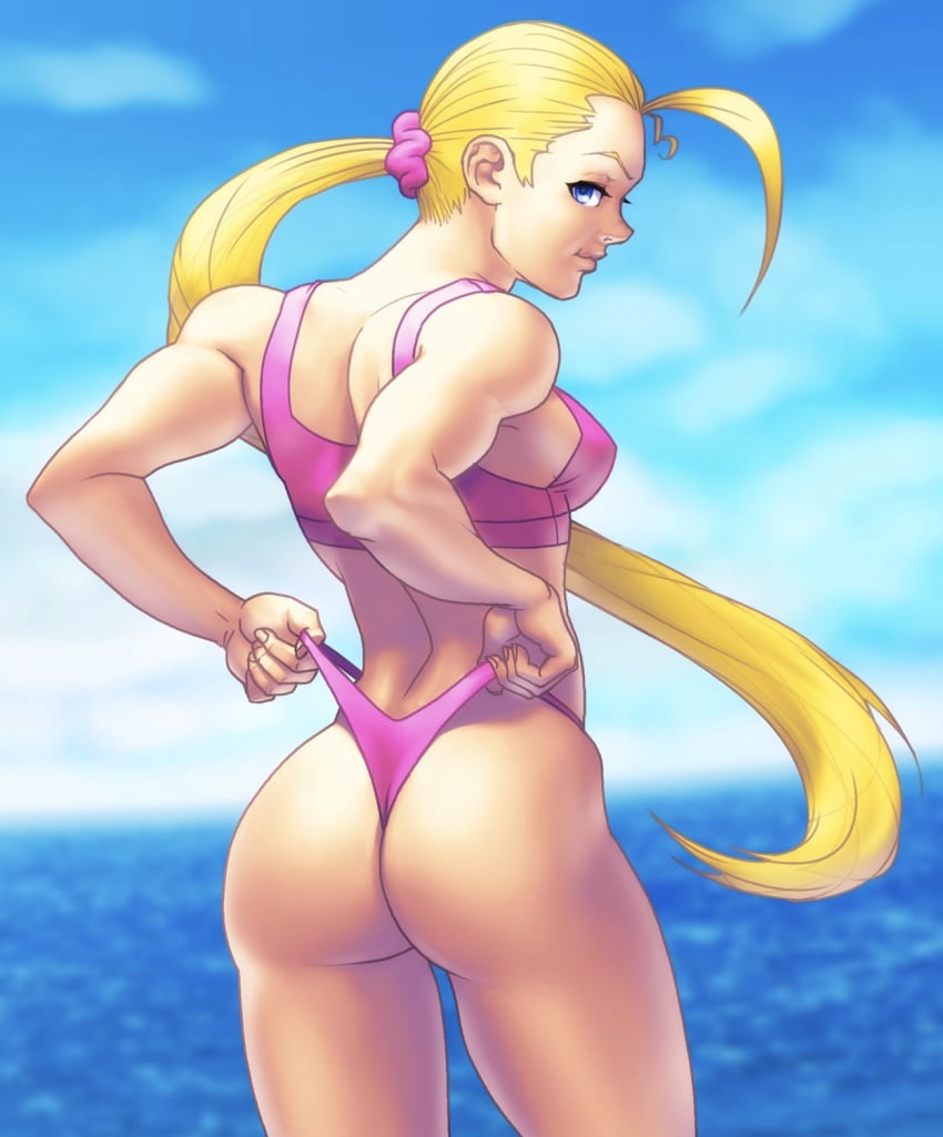 beach bikini cammy_white capcom fighting_game street_fighter water