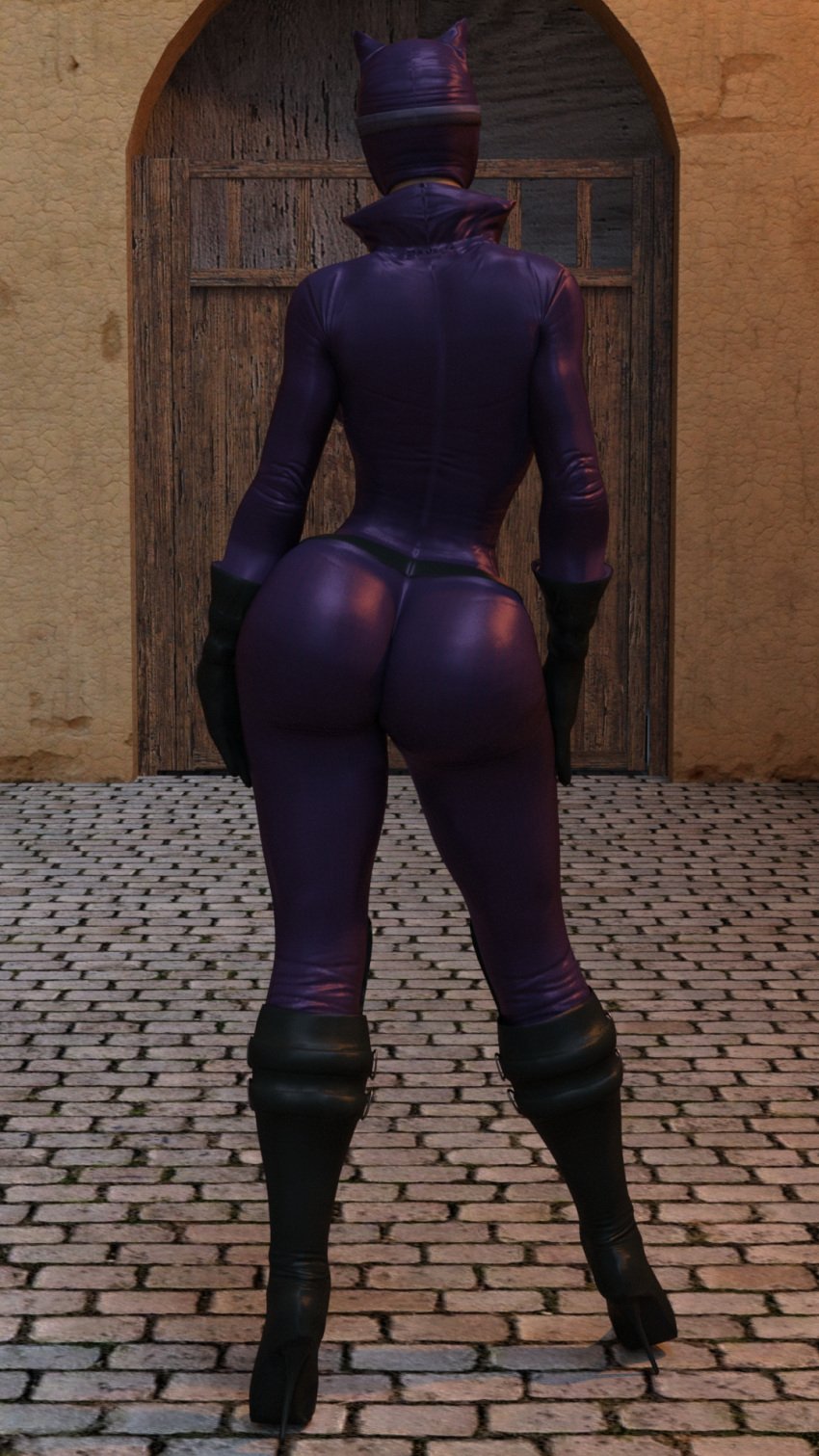 1girls 3d batman_(series) big_ass bigotedeplorable boots catwoman dc dc_comics female female_only high_heel_boots high_heels mortal_kombat mortal_kombat_vs._dc_universe selina_kyle solo thigh_boots