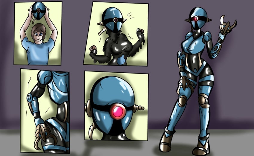 ass_expansion assaultron body_modification breast_expansion corruption fallout fallout_4 female gaminglover gender_transformation identity_death large_ass large_breasts mtf_transformation robot_girl robotization transformation wide_hips