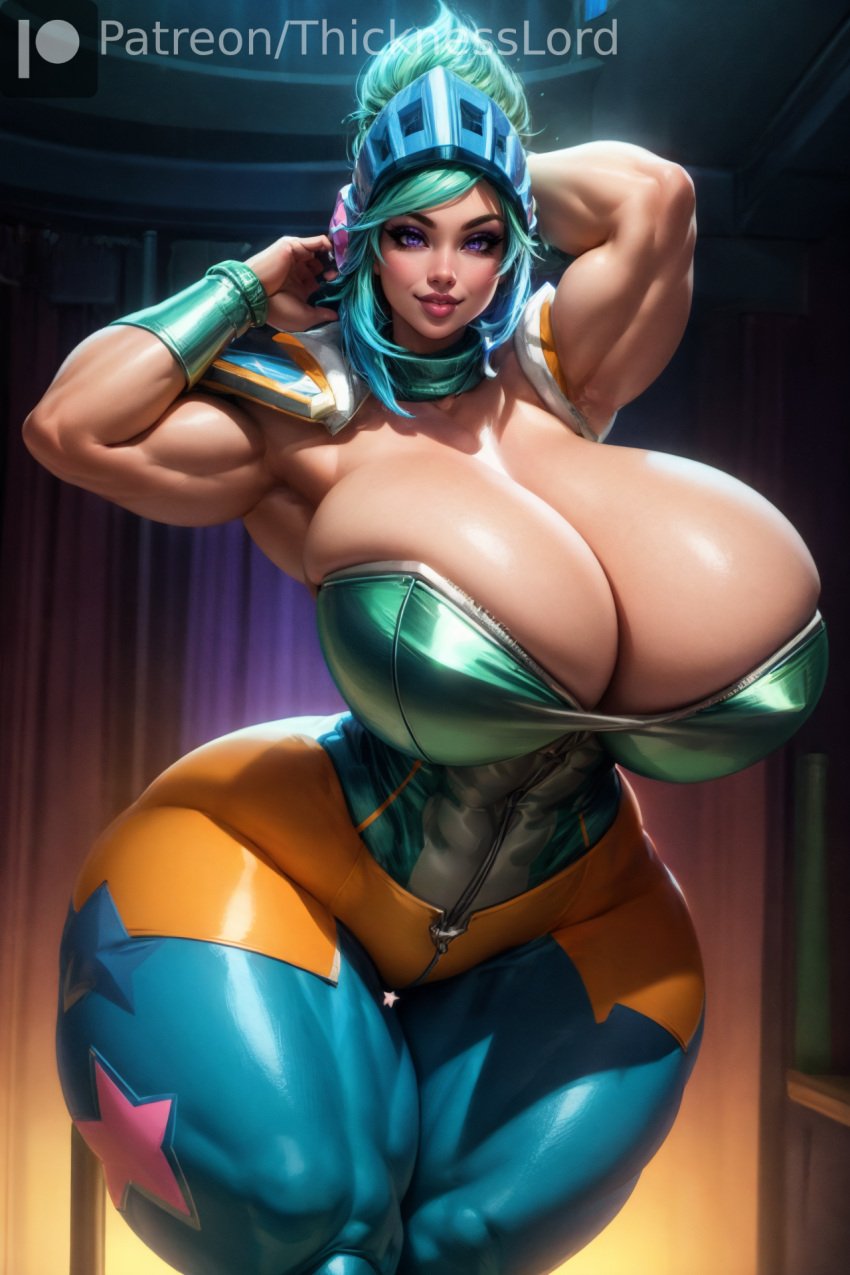 1girls abs ai_generated alternate_body_type alternate_breast_size alternate_costume arcade_riven arcade_series big_breasts blue_green_hair blue_hair breasts breasts_bigger_than_head child_bearing_hips cleavage curvaceous curves curvy curvy_body curvy_female curvy_figure curvy_hips female female_only green_hair hi_res high_resolution highres hips hips_wider_than_shoulders hourglass_figure huge_breasts hyper hyper_breasts league_of_legends light_blue_hair massive_breasts massive_thighs multicolored_hair pink_hair purple_hair riot_games riven shiny_skin skull_crushing_thighs solo solo_female solo_focus stable_diffusion thick_thighs thicknesslord thighs voluptuous voluptuous_female white_female wide_hips