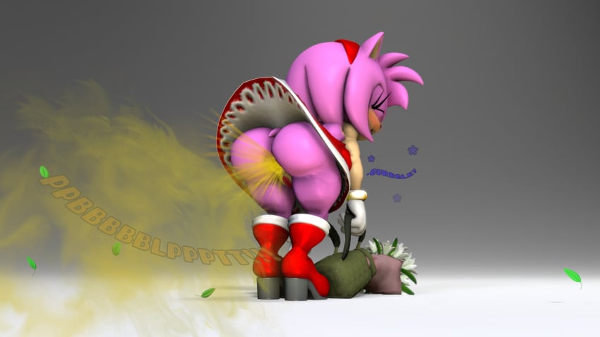 1girls amy_rose anotherthrowaway anthro anus ass big_ass big_butt bubble_ass bubble_butt fart fart_cloud fart_fetish farting furry hedgehog huge_ass huge_butt liquidtiberium77 sega sonic_(series) sonic_the_hedgehog_(series) upskirt