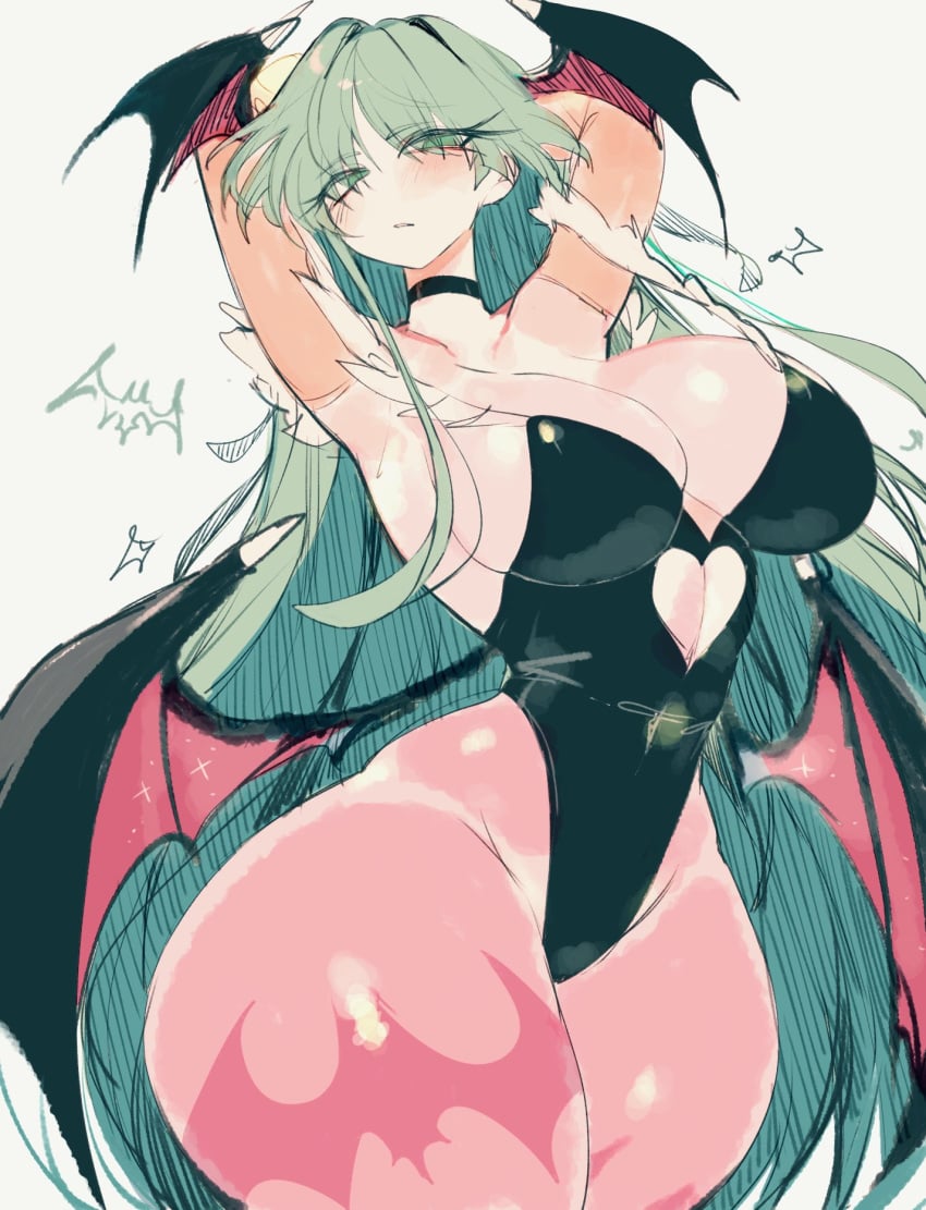 1girls 2024 2d 2d_(artwork) animal_print arms_behind_head ass athletic athletic_female bangs bare_shoulders bat_print big_ass big_breasts big_butt black_choker black_clothing black_leotard blush blushing blushing_at_viewer boobies boobs breasts butt capcom choker cleavage clothed clothed_female clothing color colored curvaceous curvy curvy_female curvy_figure darkstalkers demon demon_girl drawn elbow_gloves european european_female fanart female femme_fatale full_color green_eyes green_hair head_wings heart heart_cutout hips huge_ass huge_breasts huge_butt huge_hips large_ass large_breasts large_butt leotard light-skinned_female light_skin long_hair looking_at_viewer massive_ass massive_butt monster monster_girl morrigan_aensland naughty_face pantyhose pink_pants pose posing scottish seductive seductive_pose solo solo_female succubus succubus_wings thick_thighs thighs turquoise_eyes turquoise_hair usa37107692 vampire_savior very_long_hair video_game_character video_game_franchise video_games voluptuous voluptuous_female wings