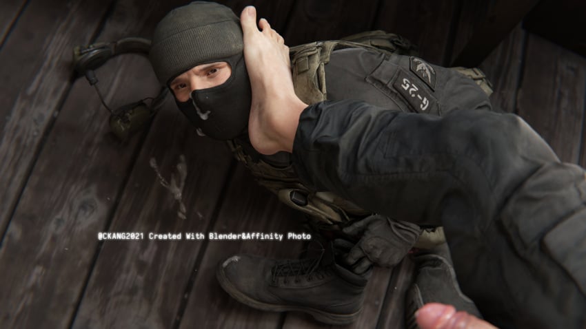 3d 3d_(artwork) 3d_model activision armored_male balaclava barefoot beanie boots brown_eyes call_of_duty call_of_duty_modern_warfare_2_(2022) caucasian caucasian_male ckang2021 cocky cum cum_on_face cum_on_floor cum_on_mask dubious_consent feet flaccid flaccid_after_cumming flaccid_cock flaccid_penis foot_fetish foot_on_face foot_play foreskin fully_clothed_male gay gay_male gay_sex gloves hat humiliation infinity_ward intact kinky lad light-skinned_male light_skin looking_up_at_partner male/male male_focus male_only mask masked masked_male mil-sim_(cod) npc post_nut_clarity retracted_foreskin tactical_gear tough_guy uncircumcised