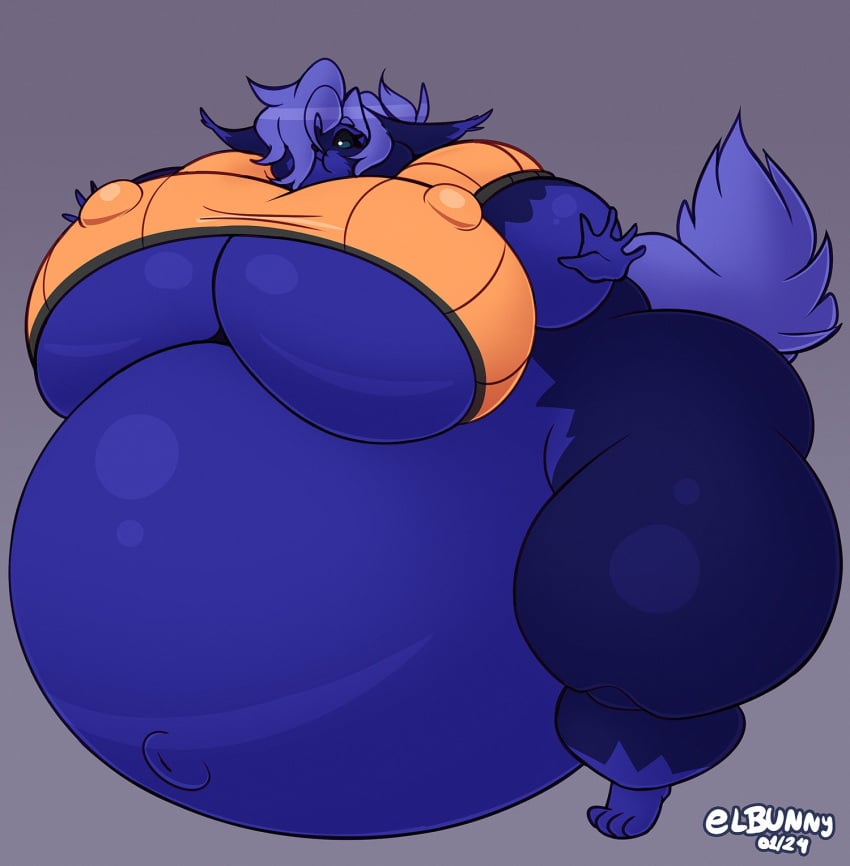 big_breasts blueberry_inflation breasts elbunny female huge_breasts inflation spherical_inflation thick_thighs wide_hips