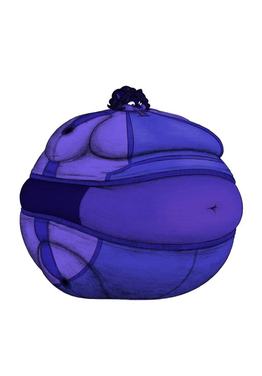 anthro big_breasts blueberry_inflation breasts frisk_lk furry inflation spherical_inflation sunken_head sunken_limbs thick_thighs wide_hips