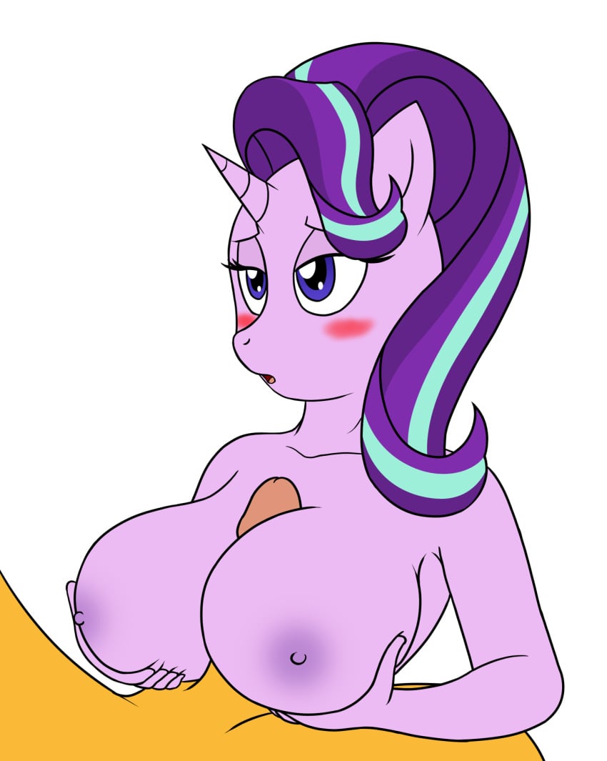 anthro breasts equid female friendship_is_magic furry highres horn humanoid_penis large_breasts male mammal my_little_pony paizuri penis sex starlight_glimmer steelph straight sunburst_(mlp) unicorn