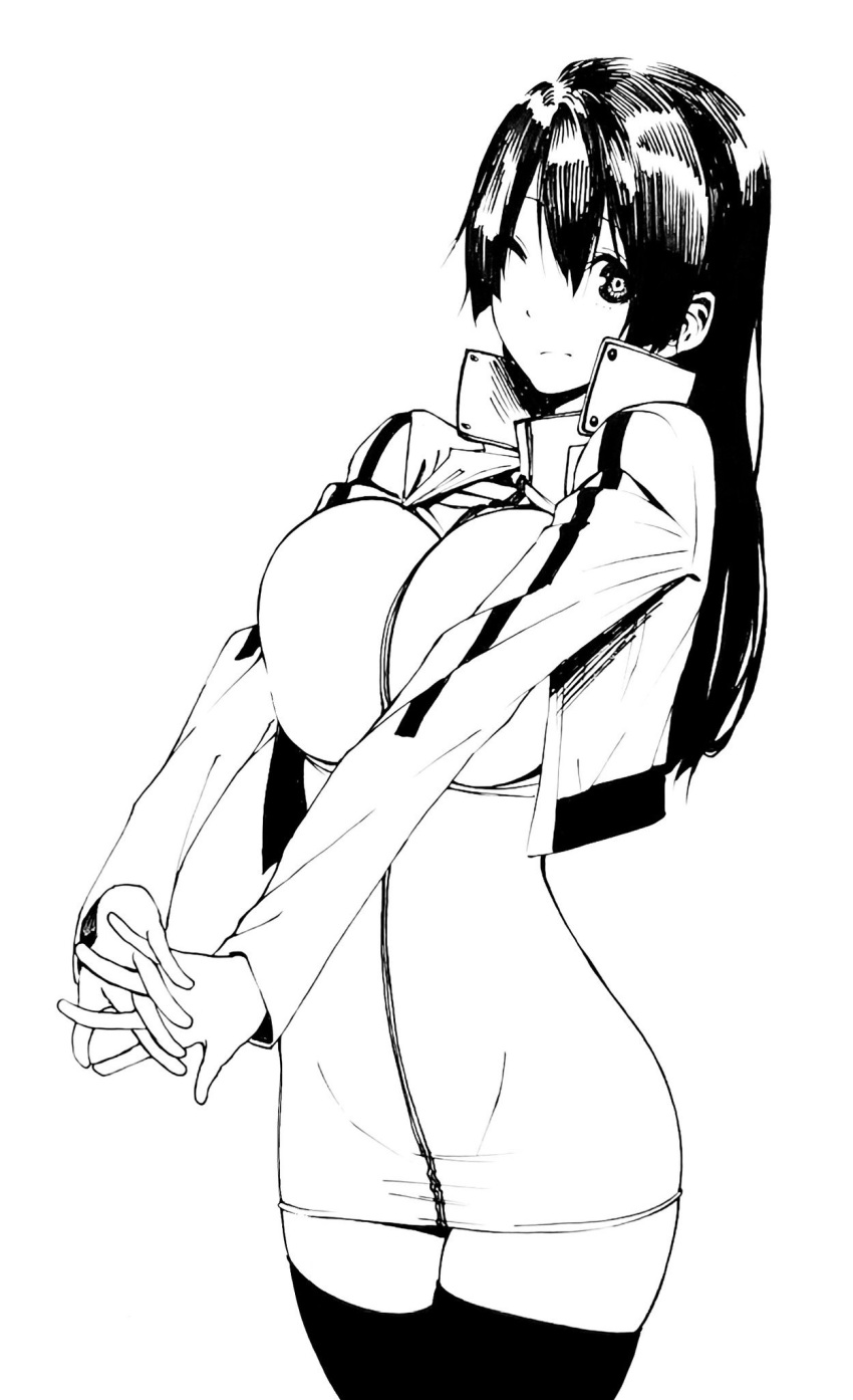 black_hair female huge_breasts long_hair ogino_jun