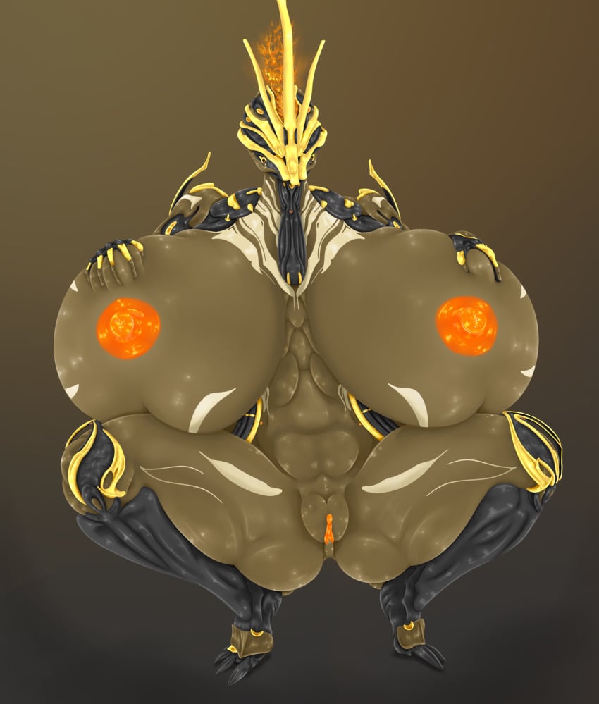 big_ass big_breasts ember_(warframe) ember_prime huge_breasts palafender prime_warframe simple_background warframe