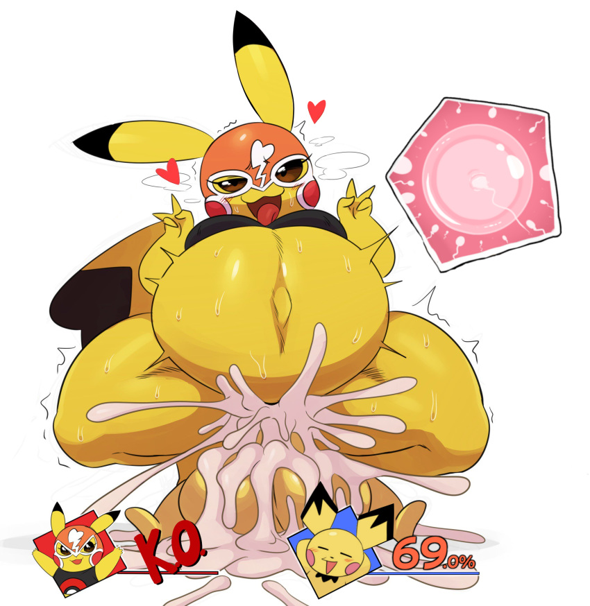 1boy 1girls 2018 69_(number) ahe_gao ass big_ass big_balls big_belly big_penis blush breasts chubby clothed clothed_female_nude_male clothing cosplay_pikachu cum cum_belly cum_explosion cum_in_pussy cum_inflation cum_inside cumflation double_v edit erection excessive_cum eye_contact feet female female_penetrated furry half-closed_eyes health_bar heart heavy_breathing hud huge_ass huge_belly humanoid_penis hyper_penis impregnation inflation interspecies kanna_(joaoppereiraus) larger_female leaking leroy_(joaoppereiraus) looking_at_viewer male male_penetrating mammal mask moaning motion_lines nervous nintendo nude o_o on_top open_mouth orgasm ovum penetration penis penis_awe pichu pikachu pikachu_libre pokémon_(species) pokemon pokemon_gsc pokemon_oras pokemon_rgby pov precum presenting_penis pussy ready_to_pop reverse_cowgirl_position riding rough_sex sex shortstack simple_background sitting size_difference small_but_hung smaller_male source_request sperm_cell squatting sssonic2 stomach_bulge straight straight_sex super_smash_bros. surprise sweat testicles text thick_thighs third-party_edit tongue tongue_out trembling v video_games wet white_background wide_hips