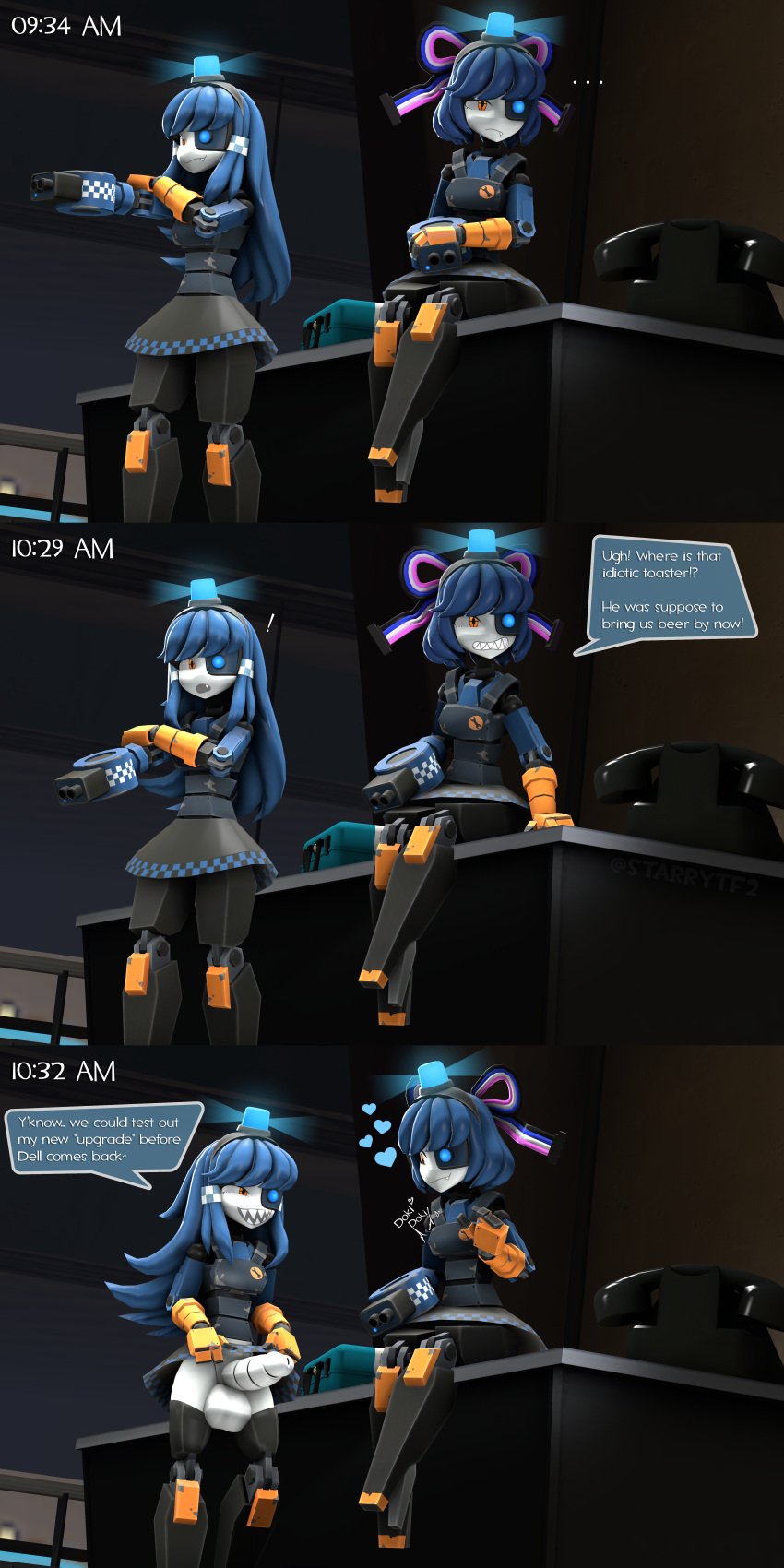 1futa 1girls 3d 3d_model artist_name comic english english_text female futanari heart hearts_around_head mimi_sentry robot robot_girl robot_humanoid robot_joints robot_penis robotic_arm self_upload sentry_(team_fortress_2) sentry_turret source_filmmaker starrytf2 team_fortress_2 tf2 twitter_username valve valve_(company)