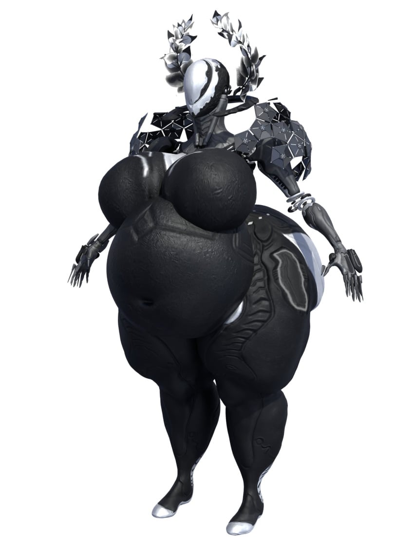 bbw big_belly big_breasts breasts chubby cleavage female huge_belly huge_breasts mag_(warframe) overweight overweight_female qzk_forte tagme thick_thighs warframe wide_hips