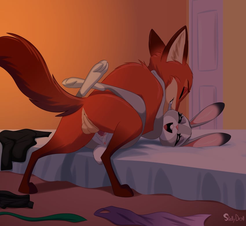 absurd_res anus ass balls bodily_fluids canid canine clenched_teeth closed_eyes clothing cum cum_in_pussy cum_inside digital_media_(artwork) disney duo eyelashes female female_penetrated fox fur furry furry_only genital_fluids hi_res judy_hopps lagomorph leg_lock leg_wrap leporid looking_pleasured male male/female male_penetrating male_penetrating_female mammal naked nick_wilde nude open_mouth open_smile penetration penis pussy rabbit sex skeletonguys-and-ragdolls smile straight tail teeth vaginal_penetration zootopia