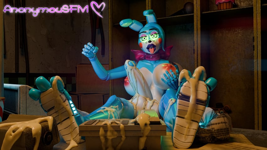 1futa 3d 3d_(artwork) animatronic anonymousfm anthro balls big_breasts bodily_fluids bonnie_(fnaf) bonnie_(psychojohn2) breasts cum cum_on_feet cum_on_penis digital_media_(artwork) erection feet five_nights_at_freddy's five_nights_at_freddy's_2 futa_only futanari genital_fluids genitals hair hand_on_breast hand_sign herm hi_res humanoid_genitalia humanoid_penis intersex lagomorph leaking_cum leporid looking_at_viewer machine mammal nipples nude open_mouth penis rabbit robot scott_cawthon scottgames solo tongue tongue_out