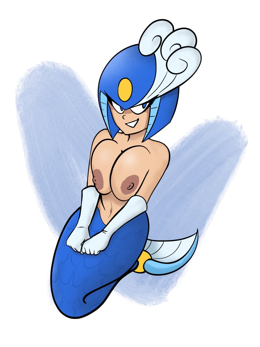 alternate_version_available arty_renegate breasts breasts_squeezed_together huge_breasts mega_man splash_woman tagme