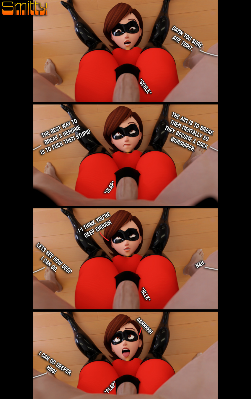 1boy 1girls 2024 ahe_gao anonymous_character anonymous_male balls big_balls big_penis biting_lip brown_hair comic comic_page comic_panel defeat_rape defeated defeated_heroine disney elastigirl faceless_character faceless_male femsub helen_parr huge_cock large_penis maledom maledom_caption mask masked masked_female open_mouth penis penis_in_pussy pixar rape raped sex short_hair short_hair_female smitty34 superhero superheroine tagme testicles the_incredibles tongue tongue_out vaginal_penetration victorious_villain