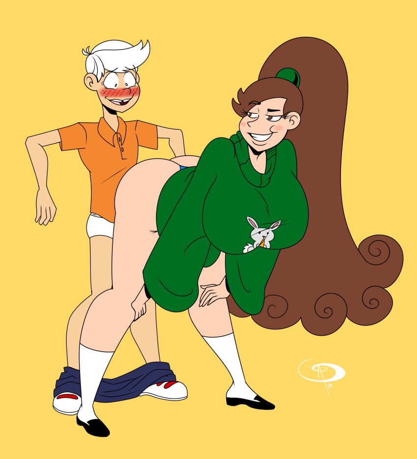 1boy 1girls 2019 ass bent_over big_ass big_breasts bimbo blush boxers breasts brown_hair commission crossover disney disney_channel female frostbiteboi gravity_falls grin grinding grope half-closed_eyes imminent_sex lap_dance lincoln_loud looking_at_another mabel_pines male nickelodeon no_pants older panties pants slim2k6 slim_dacommissioner smile smooth_skin sweater sweating temptation the_loud_house thicc-verse thick_thighs thighs thong twerking underwear white_hair wide_hips