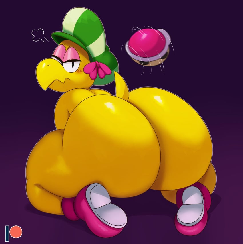 1girls accidental_exposure angry angry_face ass ass_focus beret big_ass big_butt bimbo blush bottom_heavy bubble_ass bubble_butt butt_crack butt_focus dat_ass eyelashes female female_focus female_only hat highres huge_ass huge_butt koopa kylie_koopa looking_at_viewer looking_back mario_(series) mario_and_luigi_(series) naked_footwear naked_shoes nintendo patreon reptile shell shoes solo solo_focus sssonic2 tail thick thick_ass thick_thighs thighs turtle_shell video_games wardrobe_malfunction yellow_skin